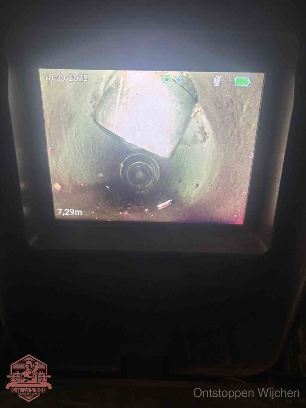 Rioolverzakking camerabeeld in Wijchen